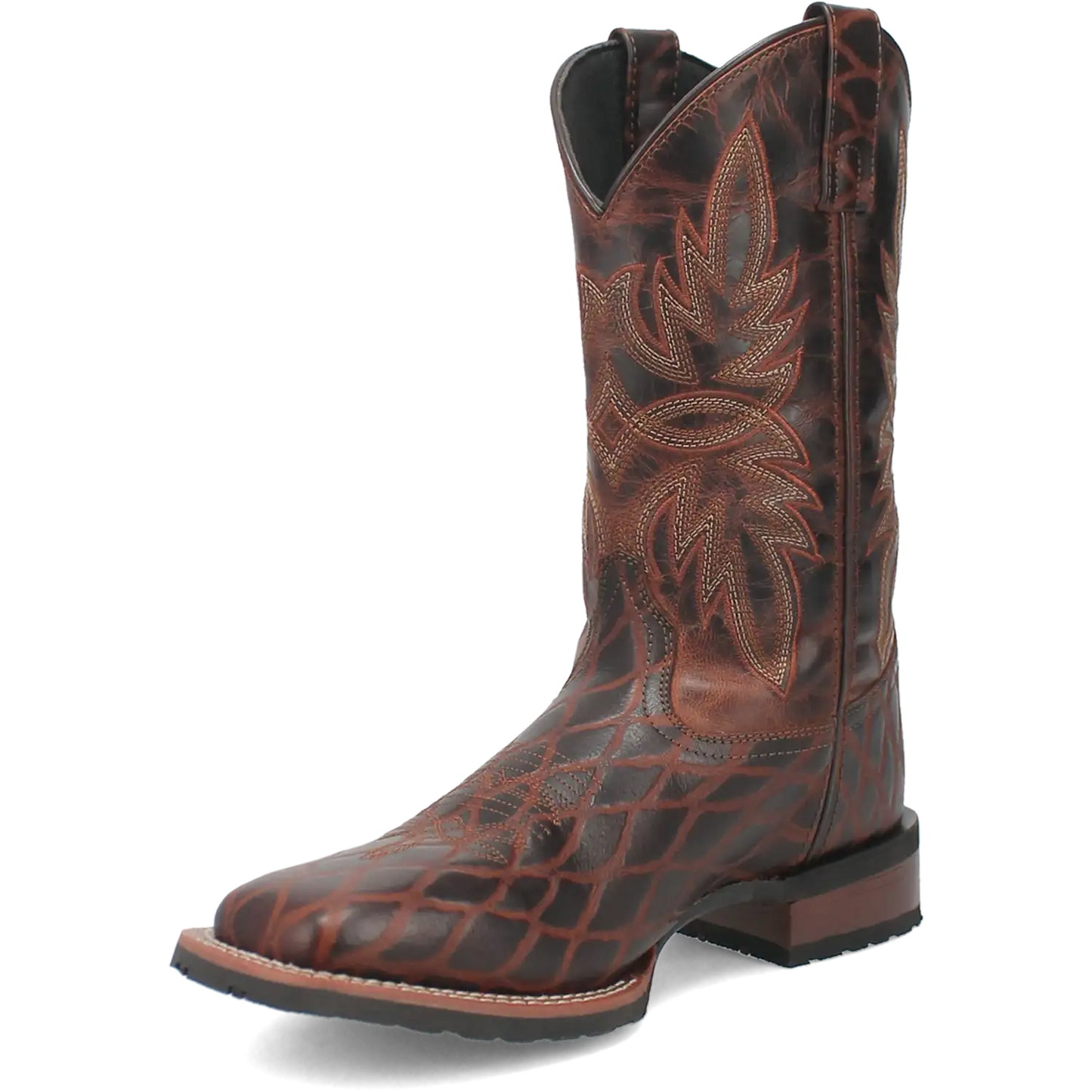 Laredo Grid - Men's Leather Cowboy Boots