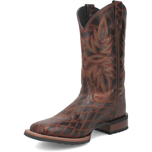 Laredo Grid - Men's Leather Cowboy Boots