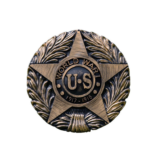 WWI Veteran Grave Marker & Flag Holder with Aluminum Ground Spike