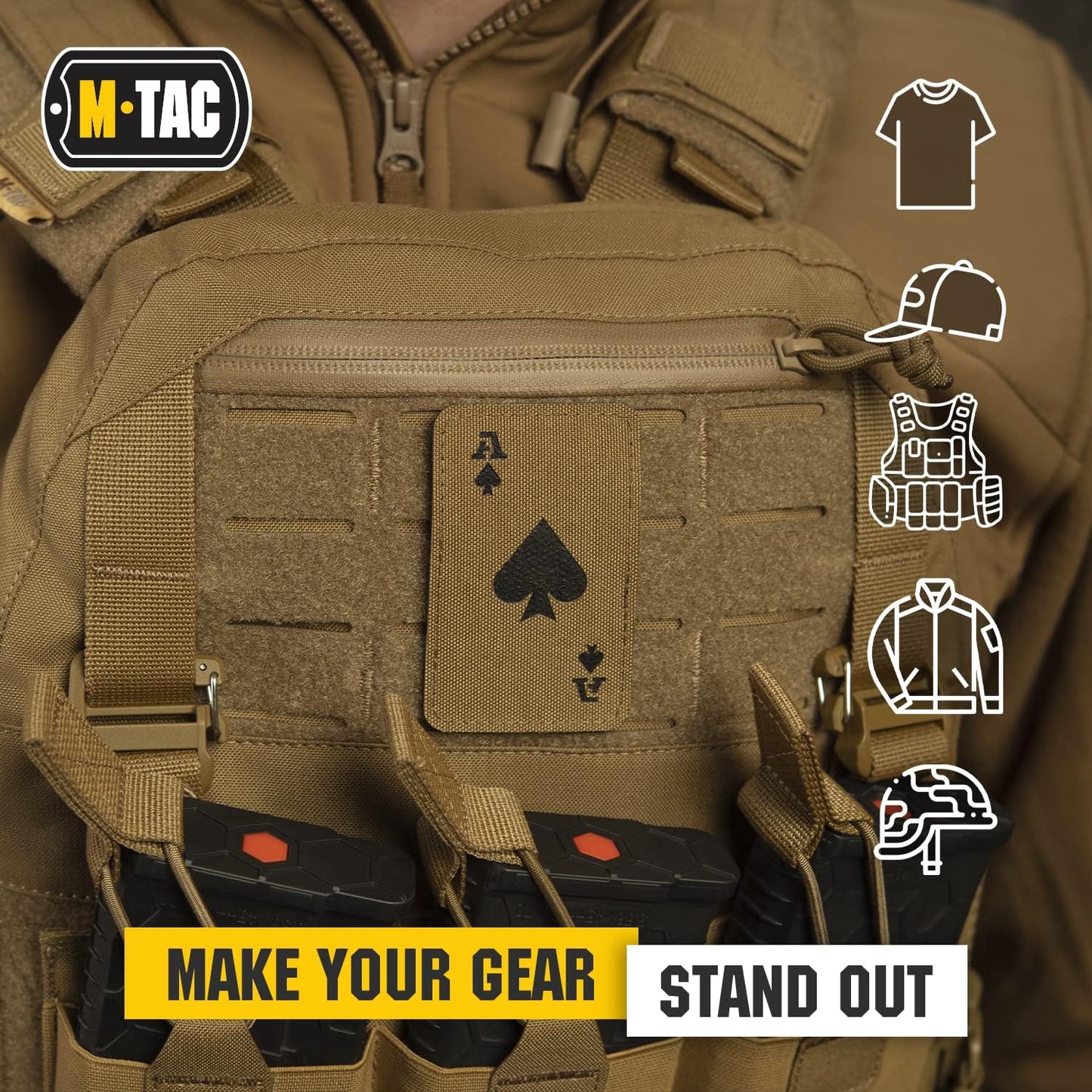 M-Tac patch Ace of Spades Laser Cut