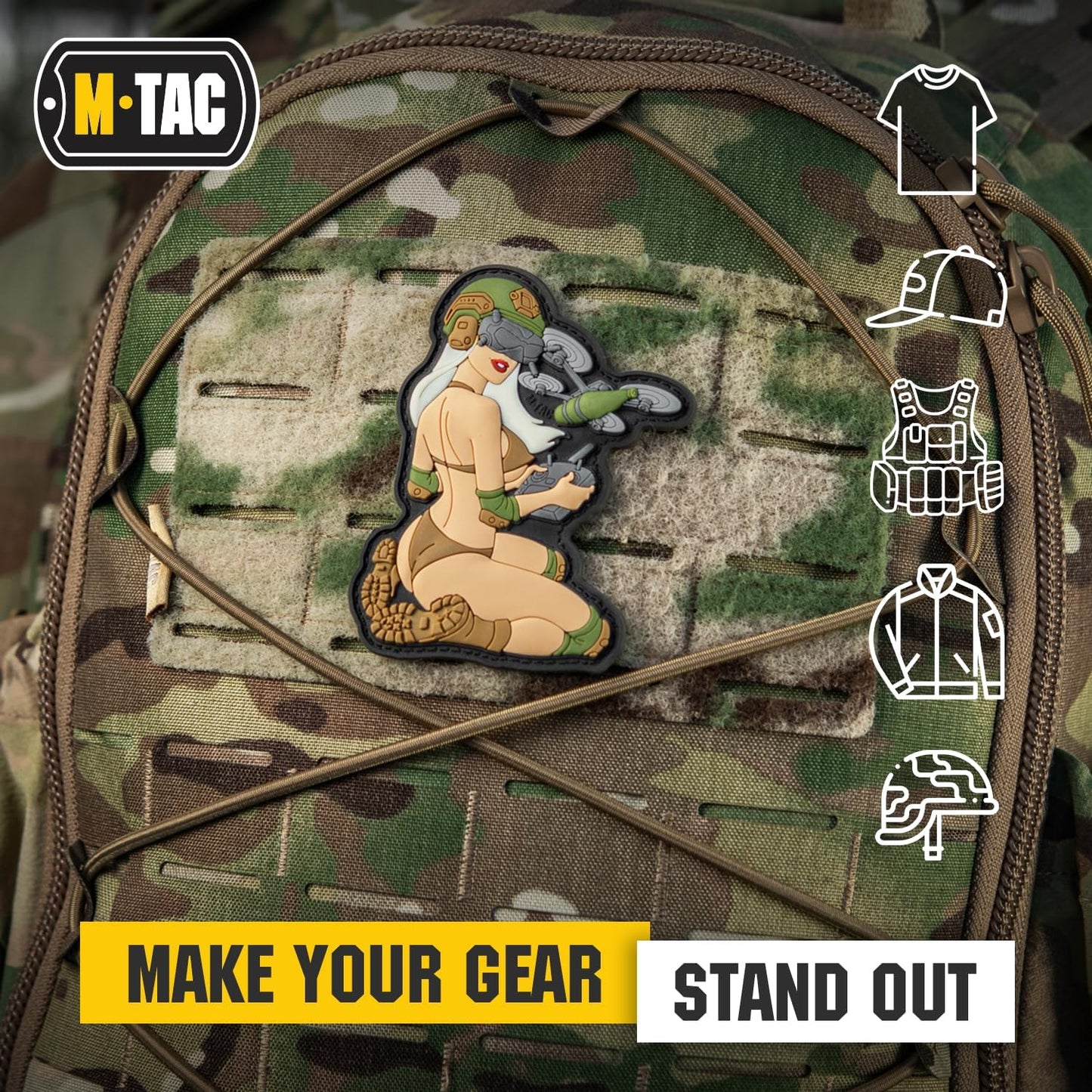 M-Tac Morale Patch Tactical Girl