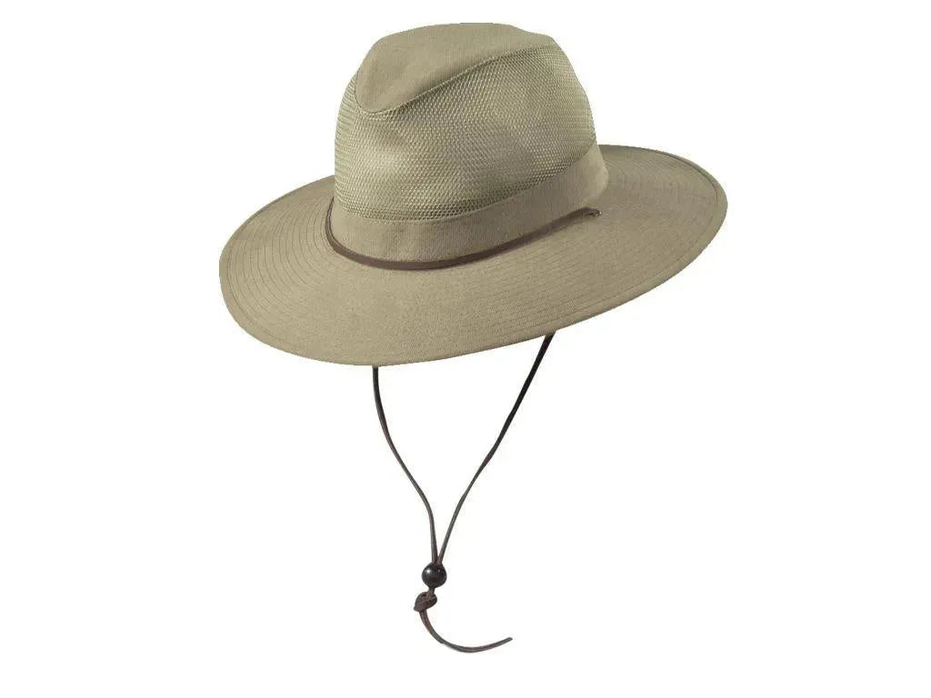 Dorfman Pacific Traveler - Canvas Outback Fedora Hat (Closeout)