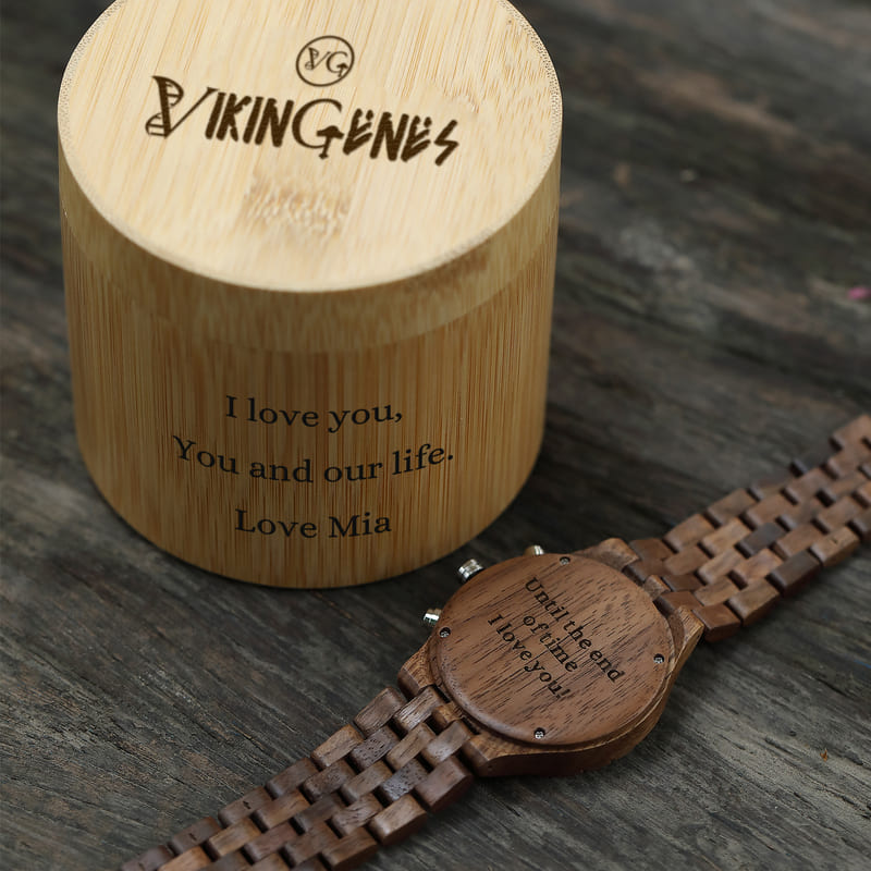 Handcrafted Phoenix Personalized Wooden Watch