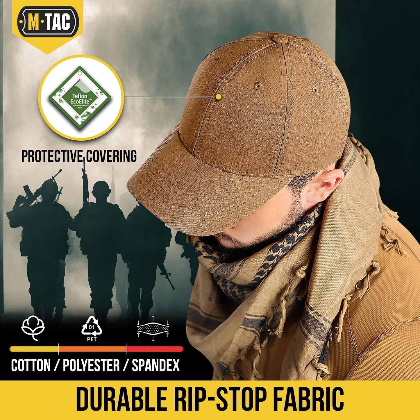 M-Tac Baseball Cap Flex Rip-Stop