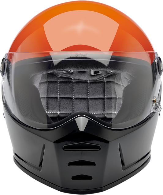 BILTWELL Lane Splitter Helmet - Gloss Podium Orange/Gray/Black - Small 1004-550-102