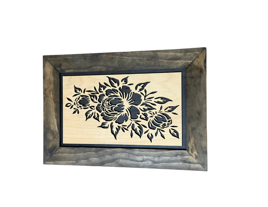 Peony (jacobean) Gun Safe - Wall Mounted Decorative Secure Gun Cabinet