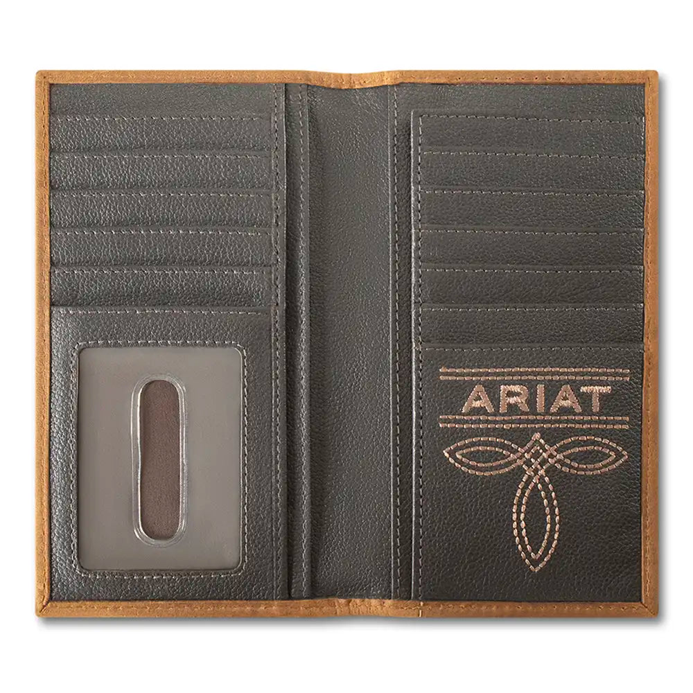 Ariat Patchwork Embossed - Men's Rodeo Wallet