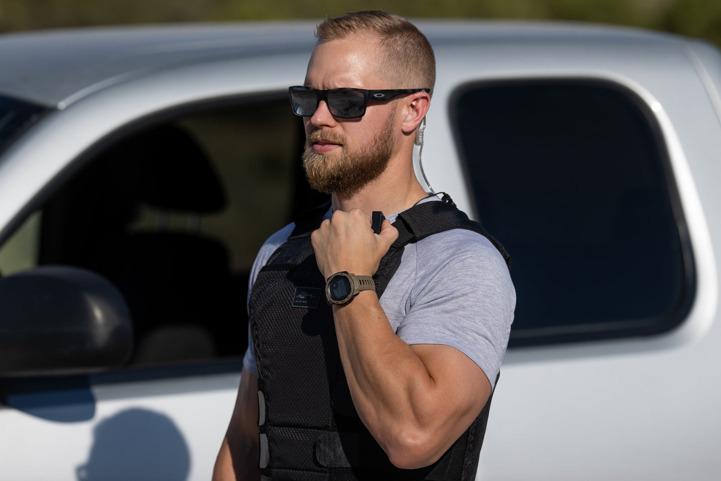 Velcro Mic & Earpiece Radio Kit w/ Quick Disconnect (Hirose) - EF Johnson 51SL ES, ASCEND ES, 5000, 5100, 7700, STEALTH SERIES, 5300, 7700, Kenwood VP900, VP600 & More