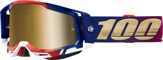 100% Racecraft 2 Goggles - United - True Gold 50010-00009