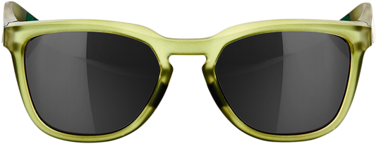 100% Hudson Sunglasses - Olive - Black Mirror 61028-296-61