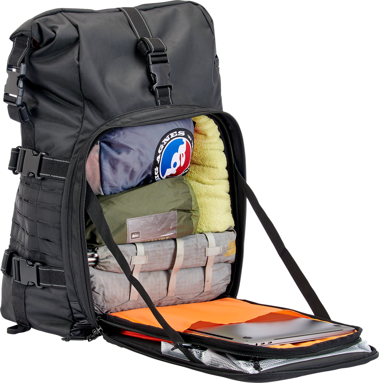 BILTWELL EXFIL-80 Motorcycle Bag - Gen 2 - Black 3014-01