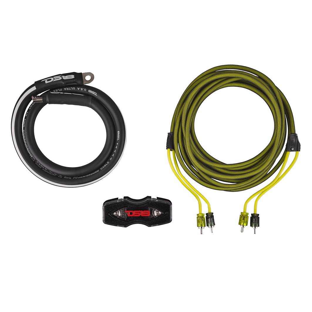 0-GA Amplifier Installation Wiring Kit - Yellow