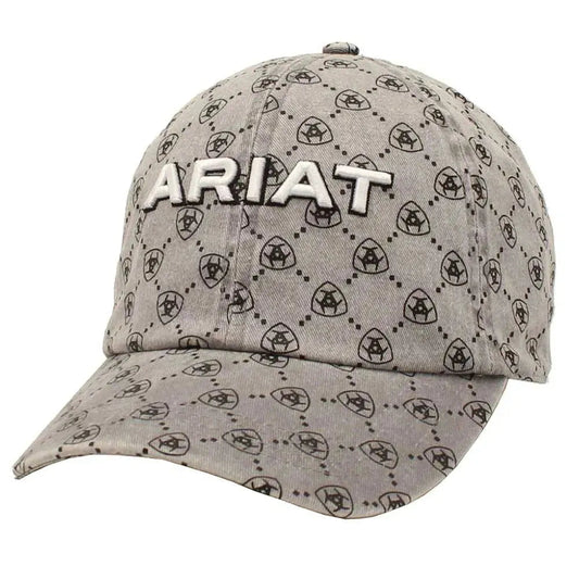 ARIAT Ponyflo Shield Pattern (Grey) - Ball Cap