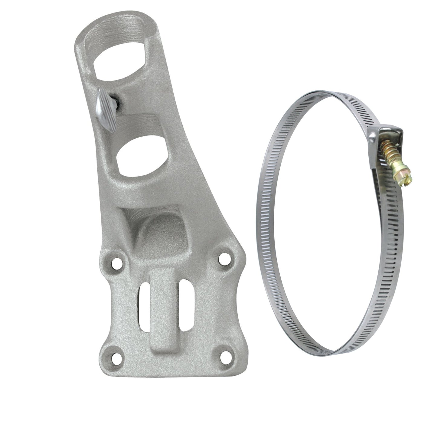 Aluminum 1" Flagpole Bracket - Silver