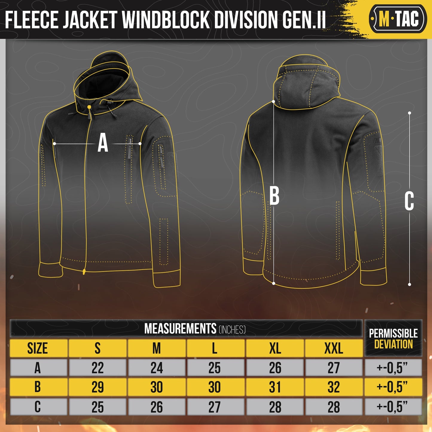 M‑Tac Fleece Jacket Windblock Division Gen II