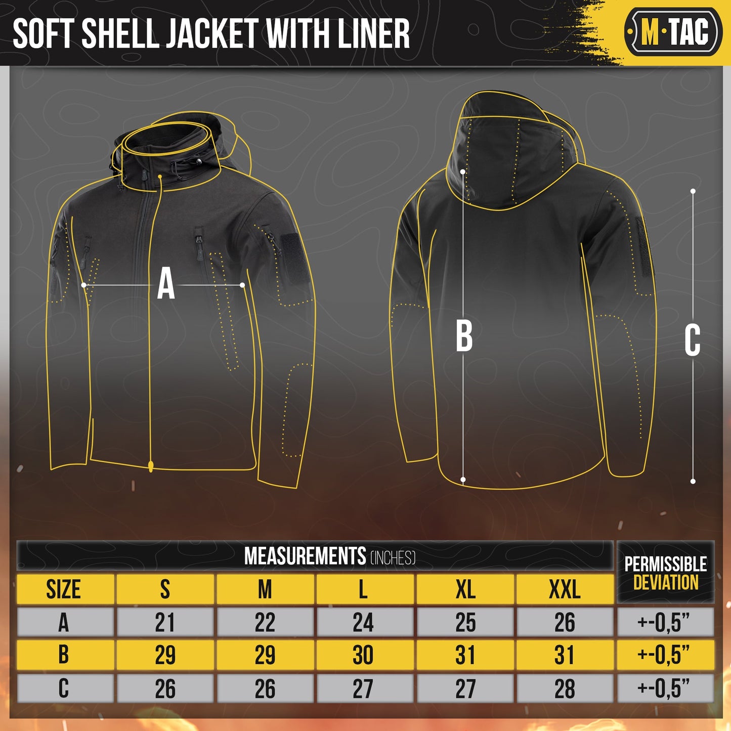 M‑Tac Softshell Tactical Jacket with Fleece Liner