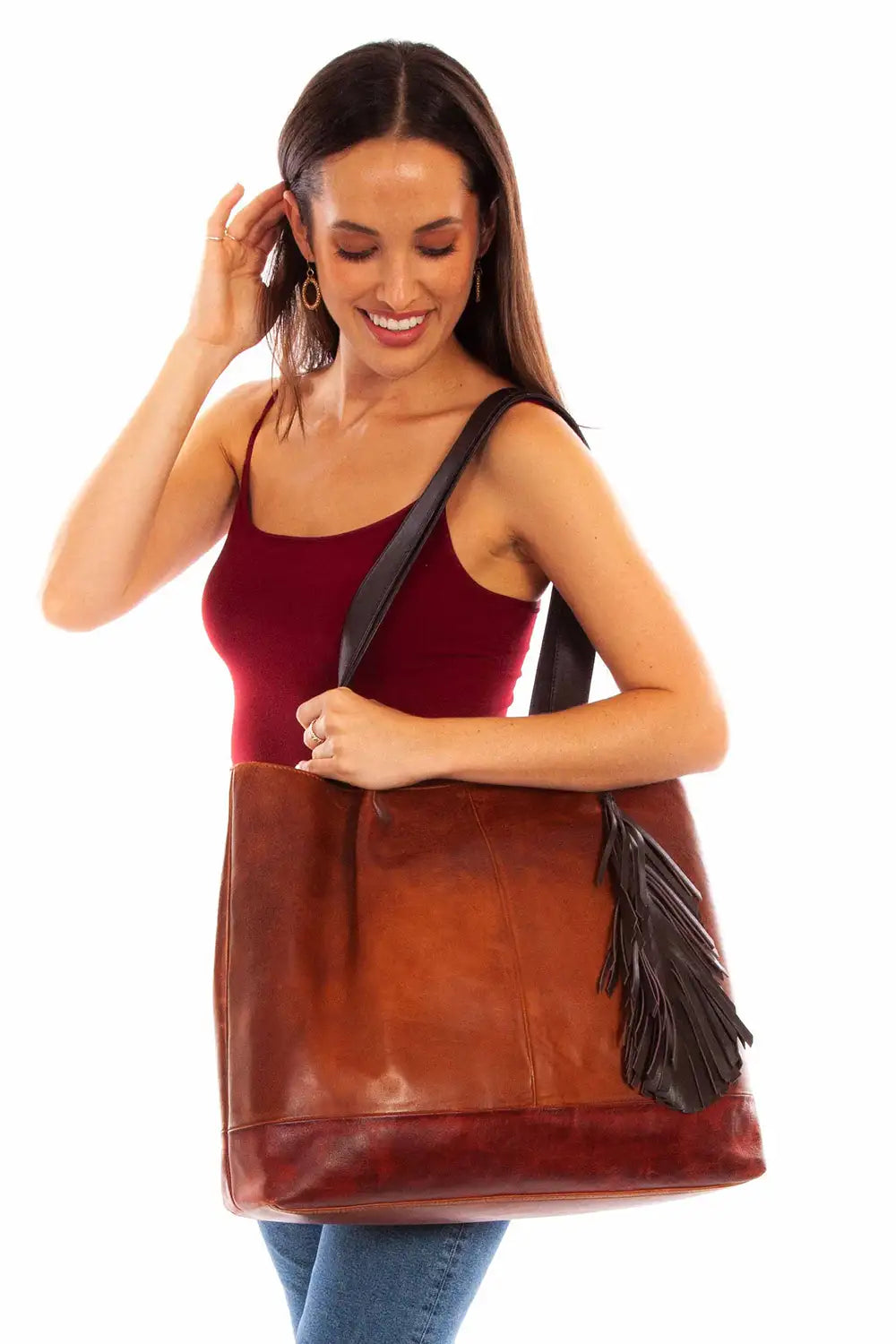 Scully SoHo Wrangler Leather Tote - Women's Handbag