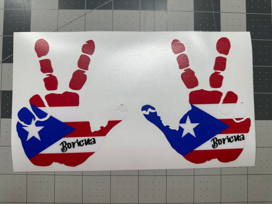 Boricua Puerto Rican Flag wave