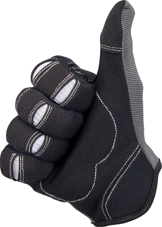 BILTWELL Moto Gloves - Gray/Black - XL 1501-1101-005
