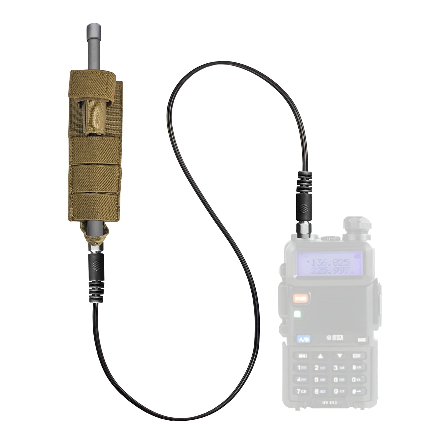 Tactical Antenna Relocation Kit(Black, Tan, or Green) - Baofeng Radios