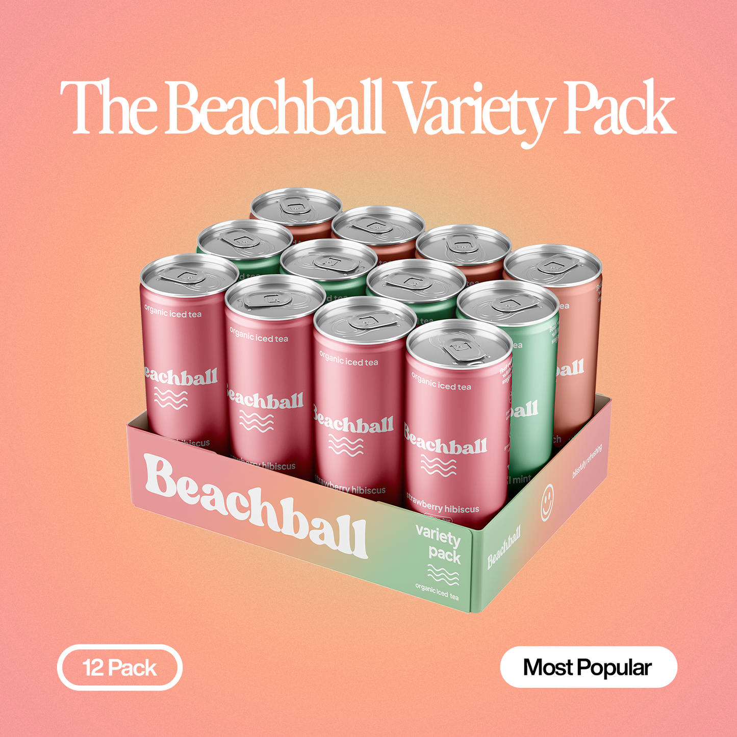 Beachball Organic Iced Tea Variety Pack