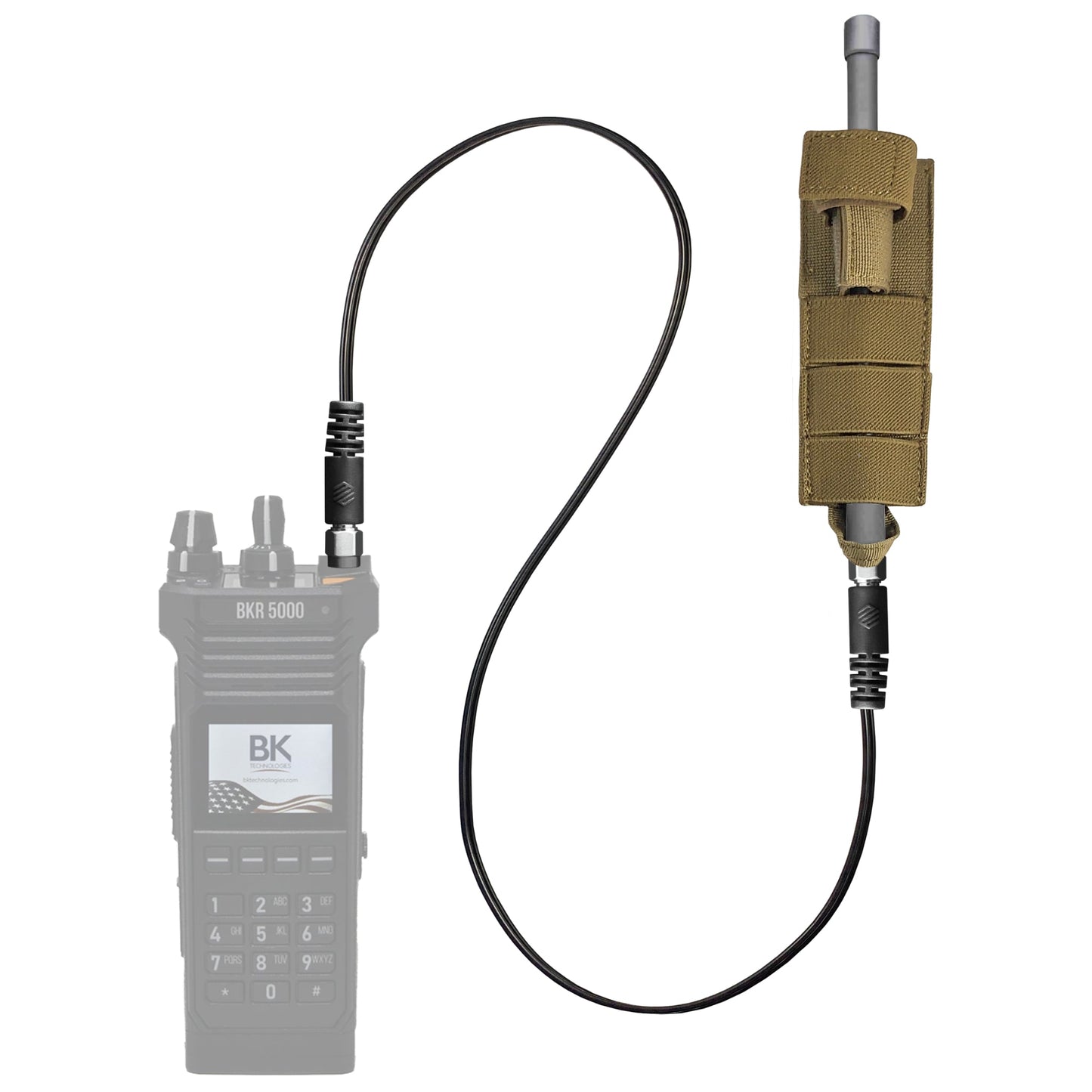 Tactical Antenna Relocation Kit(Black, Tan, or Green) - BK/Bendix King BKR Series