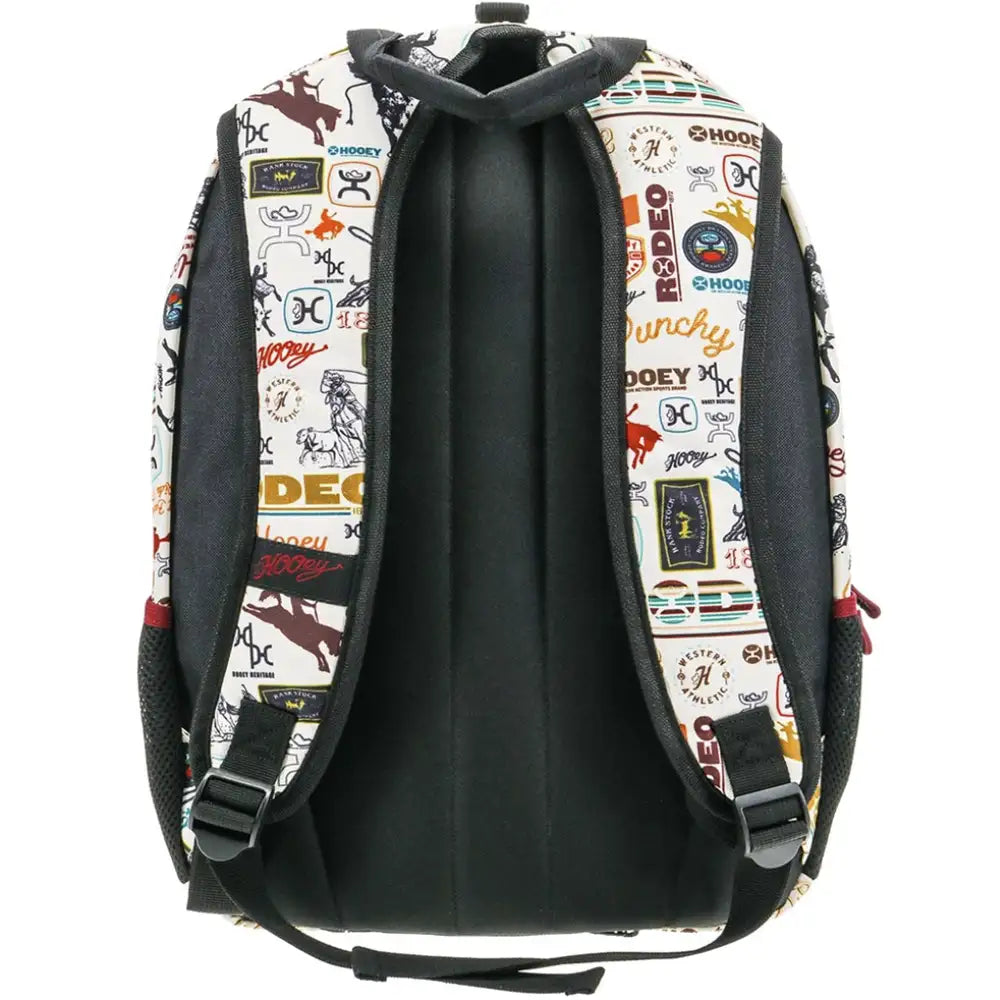 HOOey "Rockstar" Rodeo Pattern (Cream/Black) - Backpack