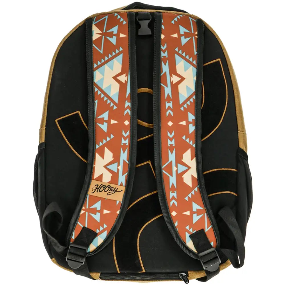 HOOey "Recess" Aztec Pocket (Tan/Turquoise/Red) - Backpack