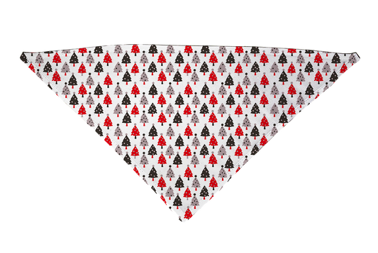 Black and Red Christmas Trees Dog Bandana