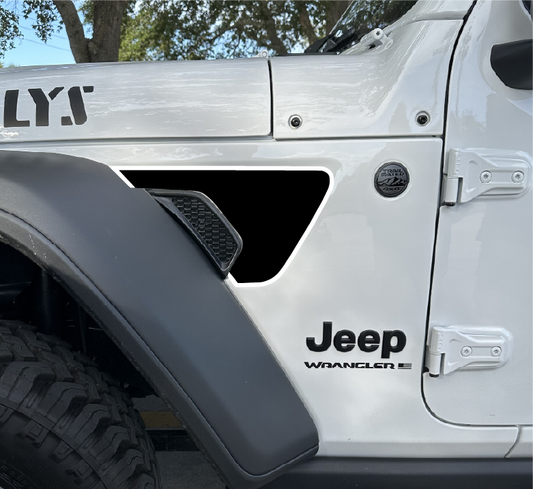 Black Fender Vent with Colored Trim