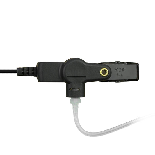 2.5mm Listen Only Made in the USA OTTO Radio Earpiece Clear Tube - EF Johnson, Harris, M/A Com, Otto, Tait - Connects To Speaker Mic