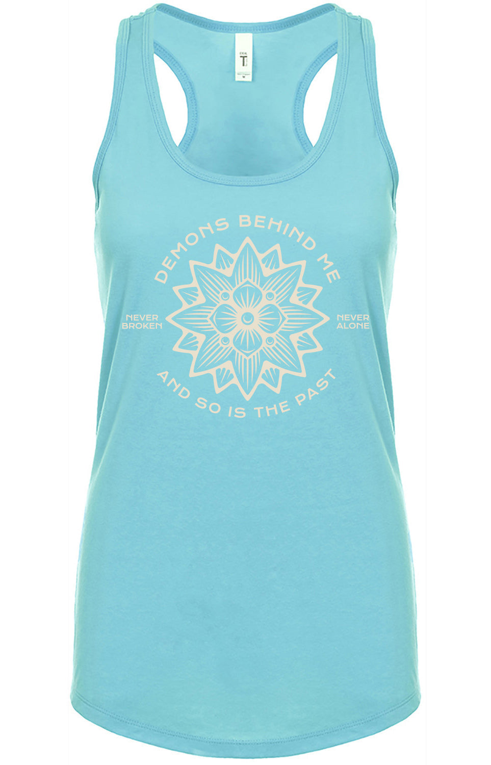 Closeout- Women's Lotus Tahiti Blue Racerback Tank