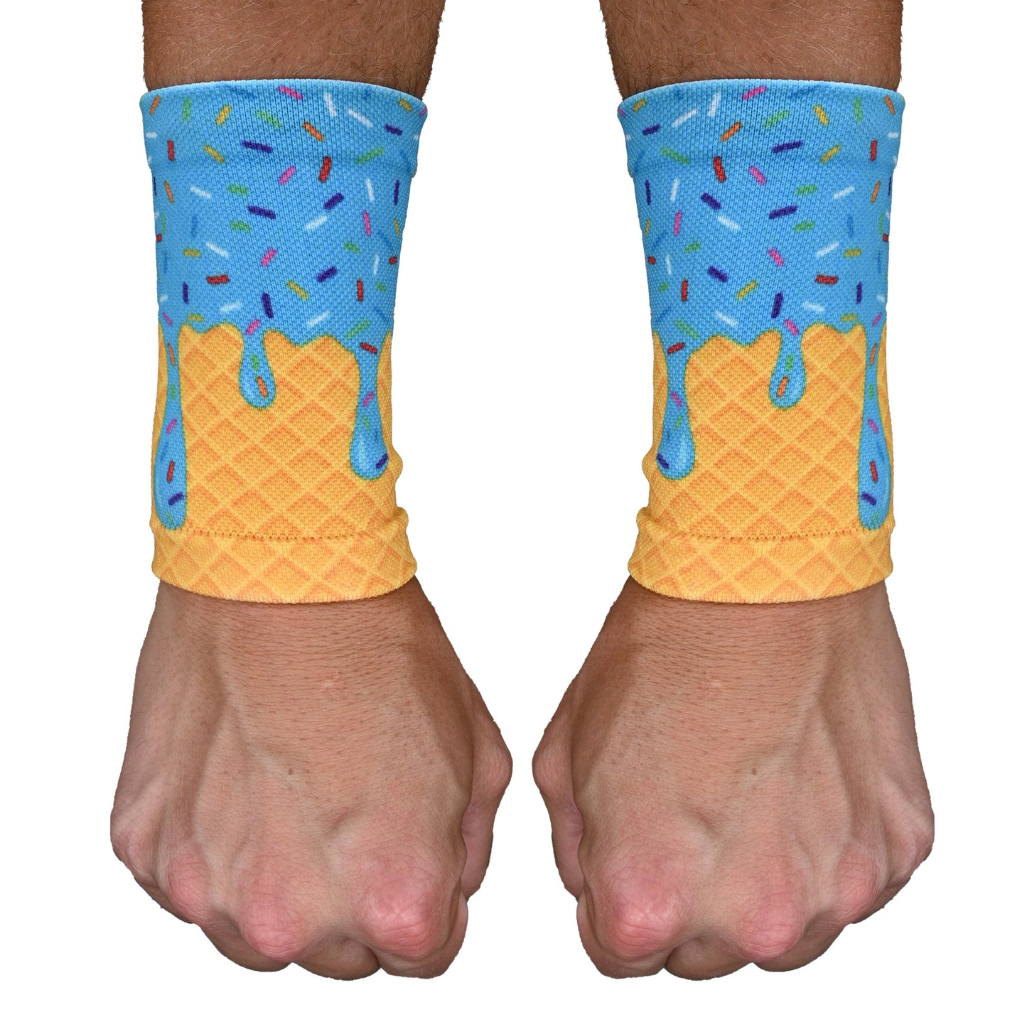Blue Ice Cream Wrist Support Sleeves