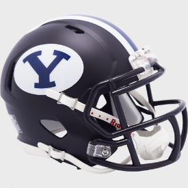 Brigham Young Cougars (BYU) NCAA Mini Speed Football Helmet Navy- NCAA