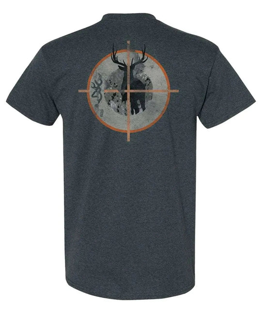 Browning Crosshair Buck (Charcoal) - Mens T-Shirt