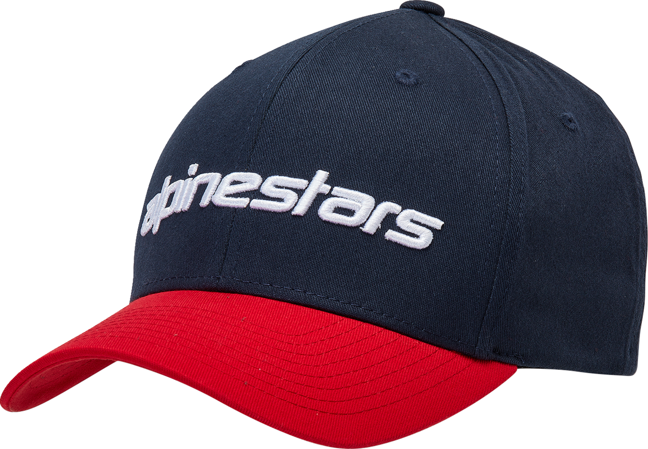 ALPINESTARS Linear Hat - Navy/Red - Small/ Medium 1230810057030SM
