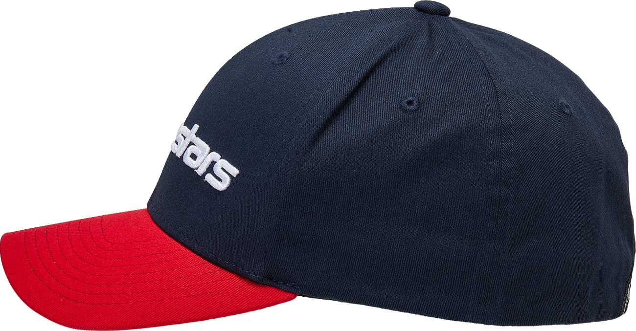ALPINESTARS Linear Hat - Navy/Red - Small/ Medium 1230810057030SM