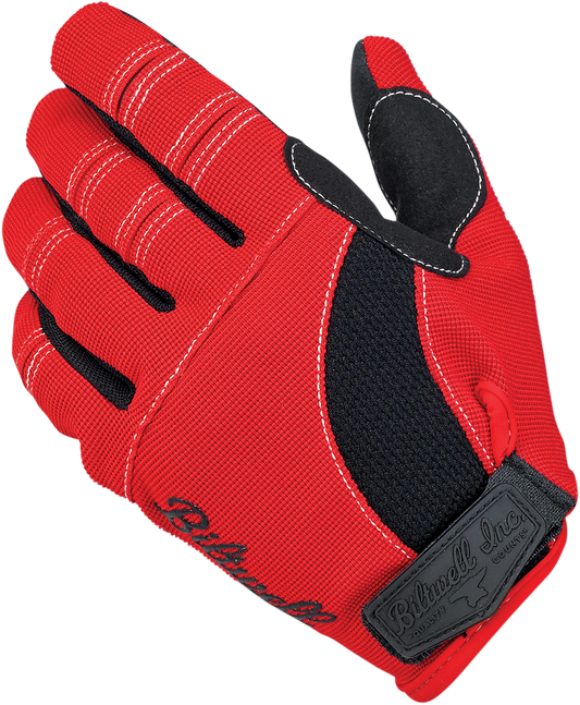 BILTWELL Moto Gloves - Red/Black/White - XS 1501-0804-001