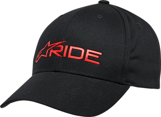 ALPINESTARS Ride 3.0 Hat - Black/Red - One Size 1232-81030-1030