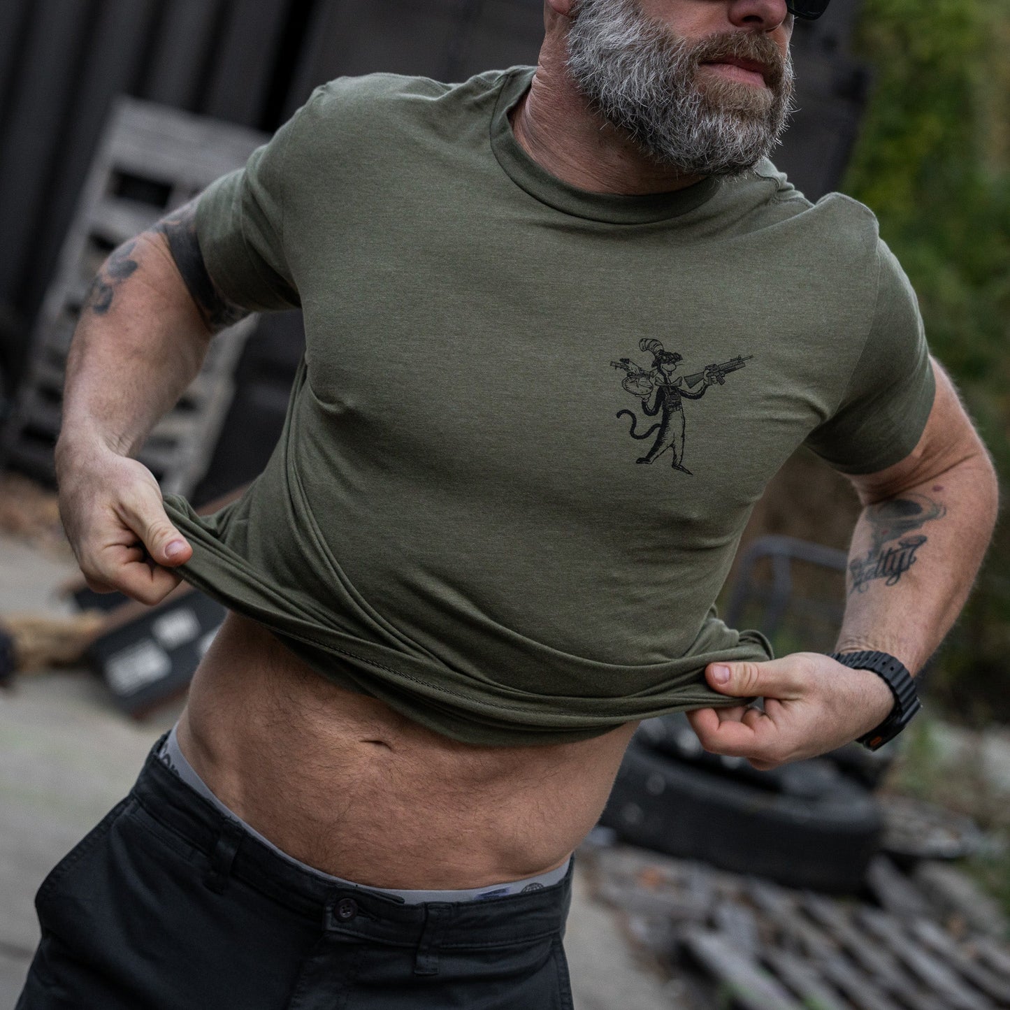 The Cat With A Gat Remix Men's T-Shirt