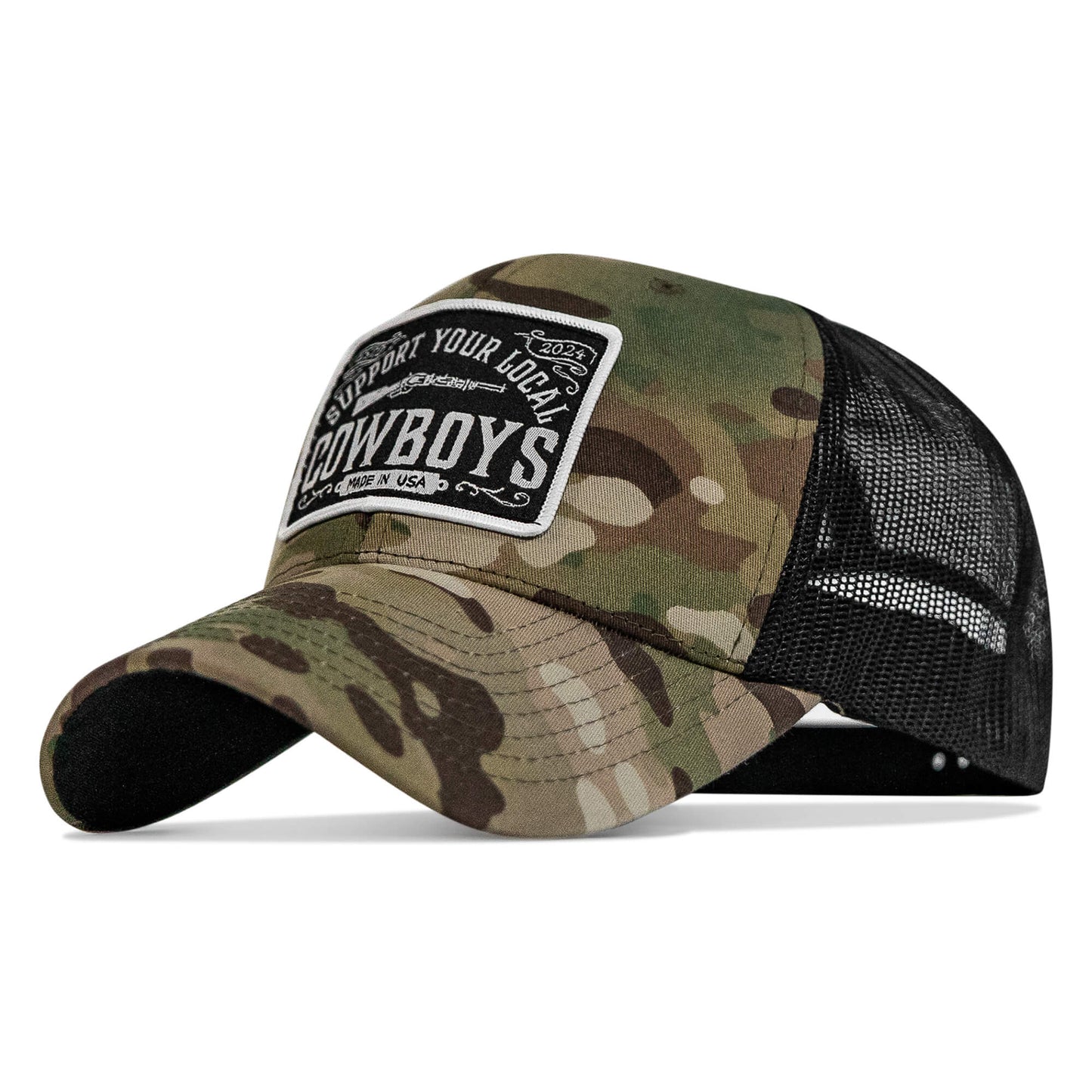 Support Your Local Cowboys Patch Snapback Hat