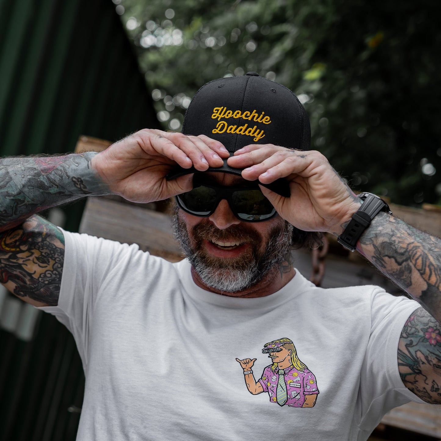 Hoochie Daddy Script Snapback Hat