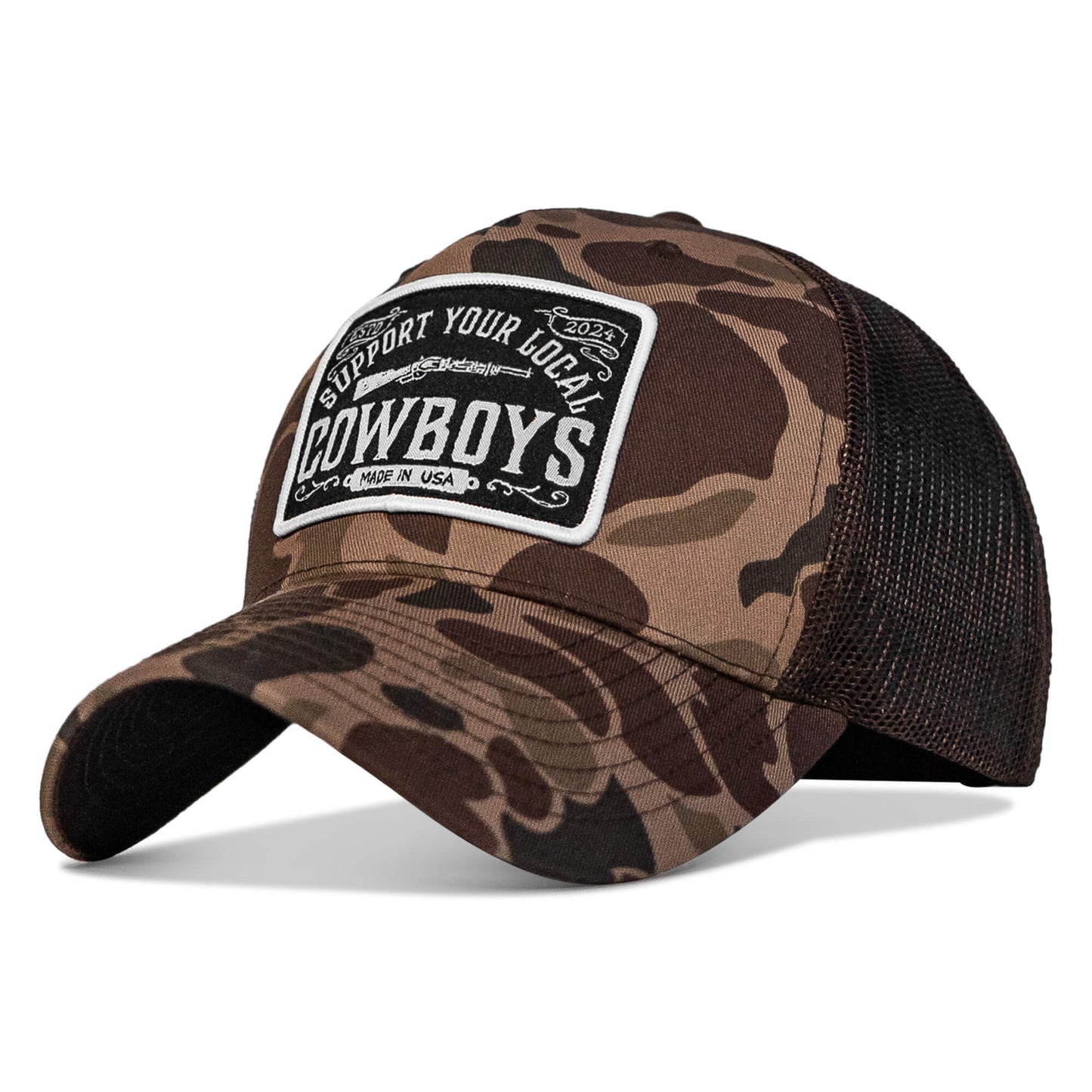 Support Your Local Cowboys Patch Snapback Hat