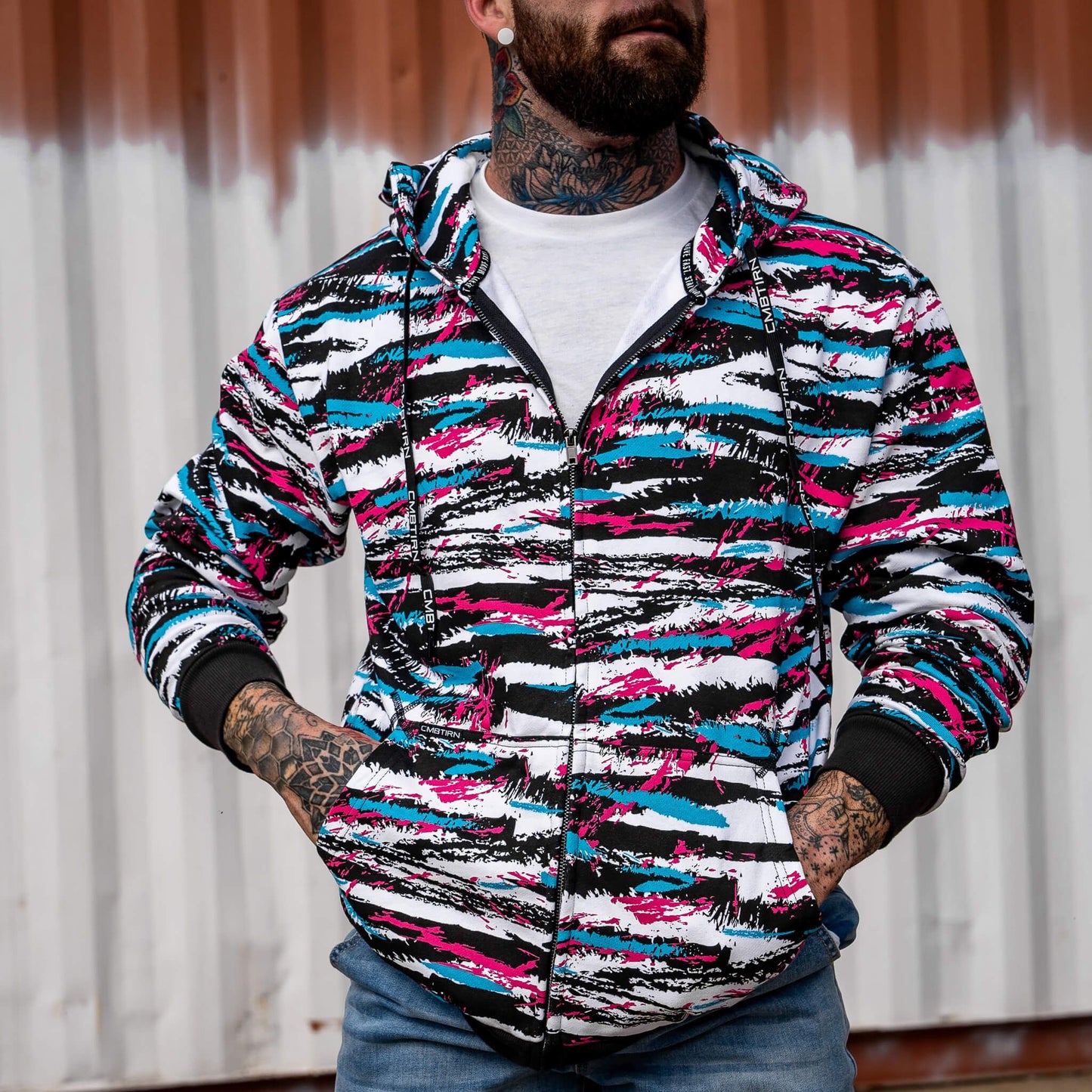 Men's Fleece Lined Zip Up Hoodie | V1