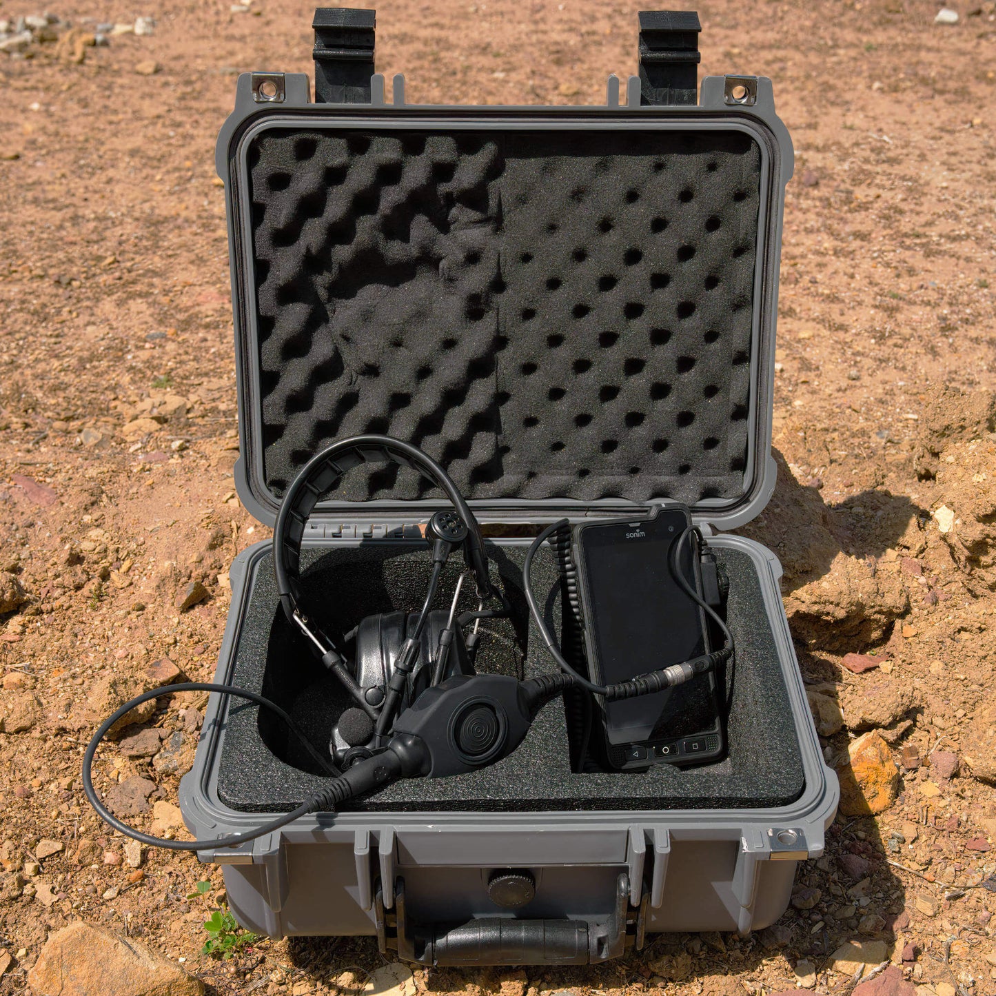 Tactical Radio PTT for Headset w/ Quick Disconnect(Hirose): NATO/Military Wiring, Gentex, Ops-Core, OTTO, 3M Peltor ComTac, XPI, MSA, Helicopter, & More - Sonim XP5, X5s, XP5plus, XP5s, XP8, XP10