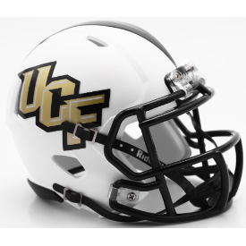 Central Florida Golden Knights NCAA Mini Speed Football Helmet Matte White - NCAA
