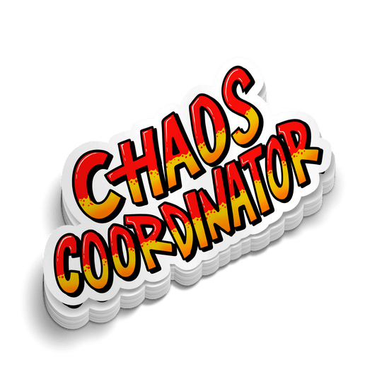 Chaos Coordinator - Hard Hat Decal