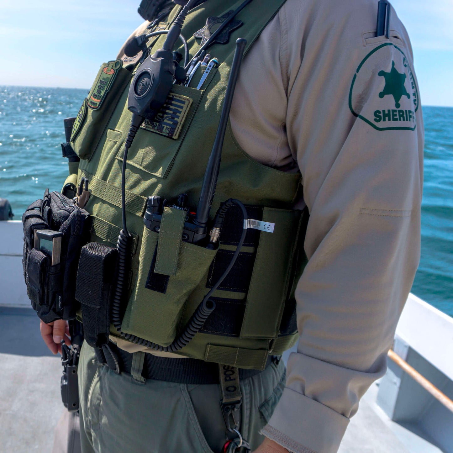 PolTact V1 Tactical Comms Headset w/ Active Hearing Protection & Quick Disconnect (Hirose) Adapter - Harris: XL-150/P, XG-100/P, XL-185/P/Pi, XL-200/P/Pi, XL-400