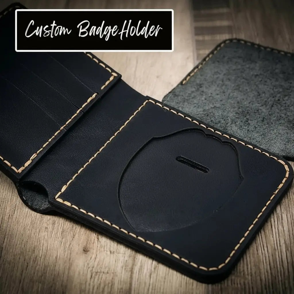 Badge Long Wallet - Walnut Brown
