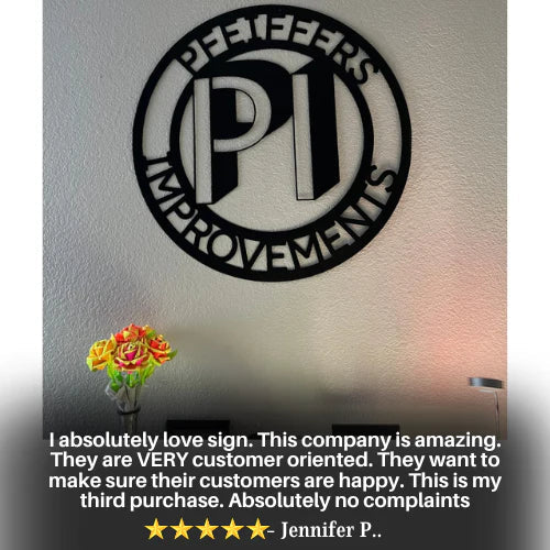 Custom Metal Sign - Personalized, Made-to-Order Steel Cut Design